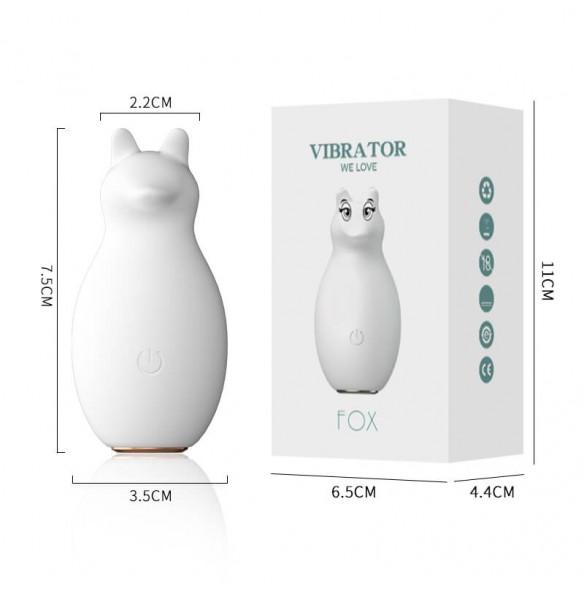 LILO - Cute Funny Fox Vibrating Egg (Chargeable - White) LILO - Cute Funny Fox Vibrating Egg (Chargeable - White)